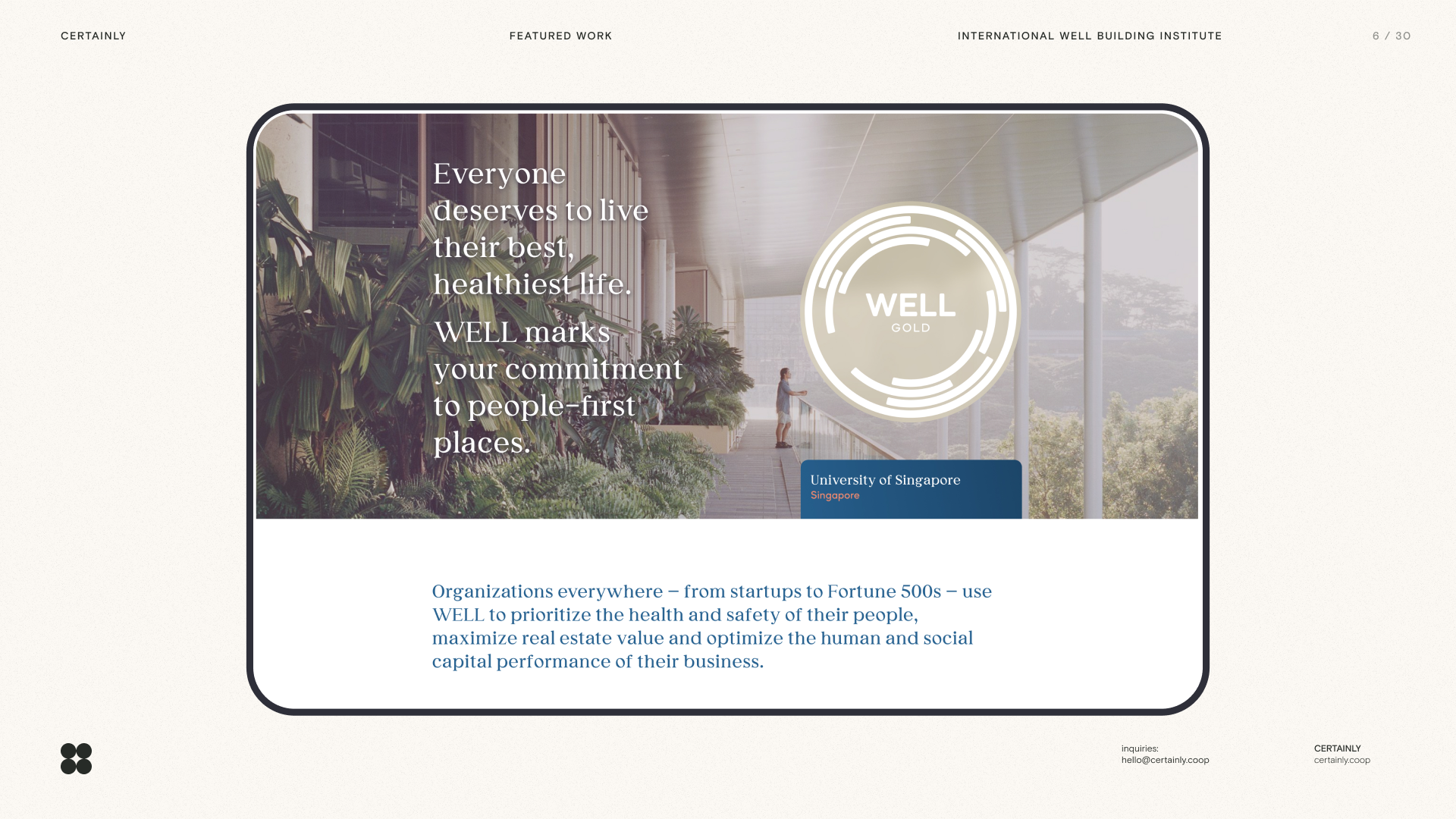 IWBI Partnership overview